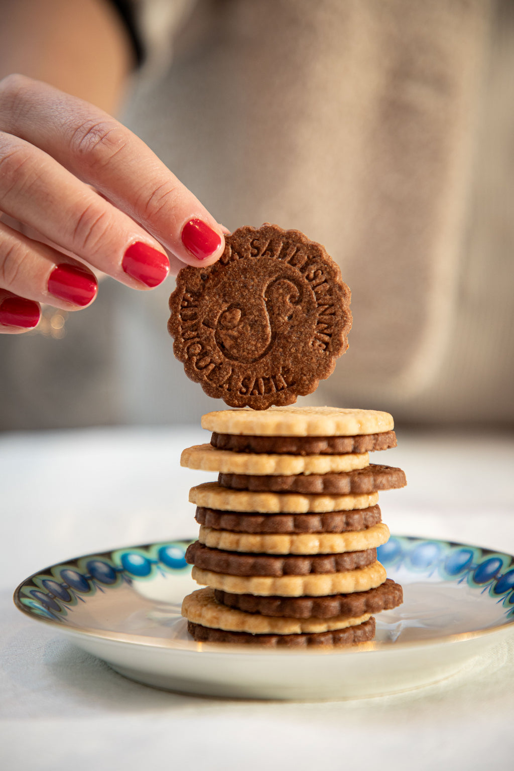 Biscuiți Sablés cu ciocolată, 100 g, Le Sablésienne, Franța