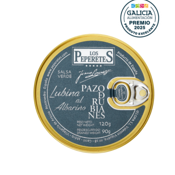 Bibanul de mare cu sos de vin Albariño - 120gr Los Peperetes