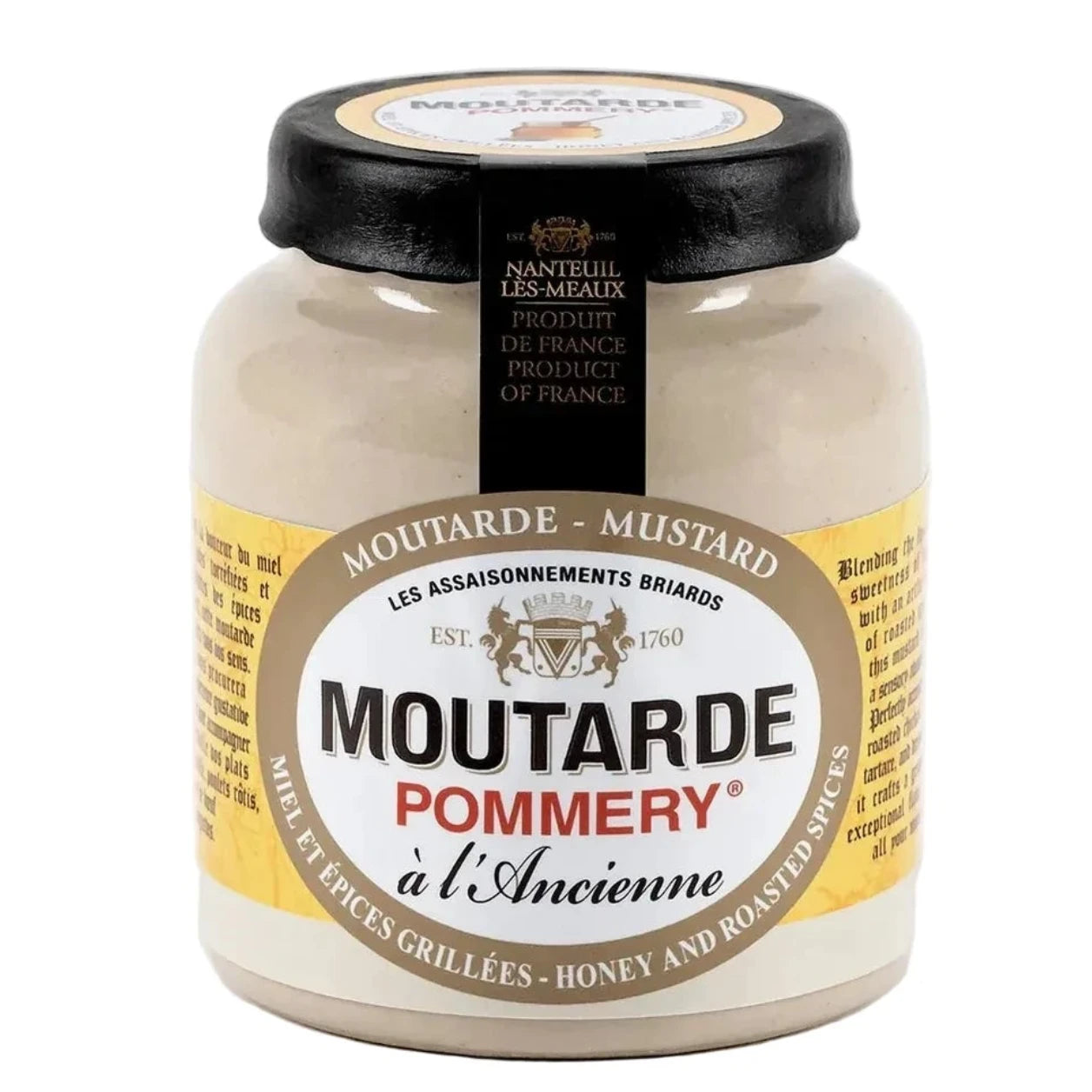 Muștarul Pommery® cu miere și condimente prăjite 100 g -  Moutarde de Meaux® Pommery®