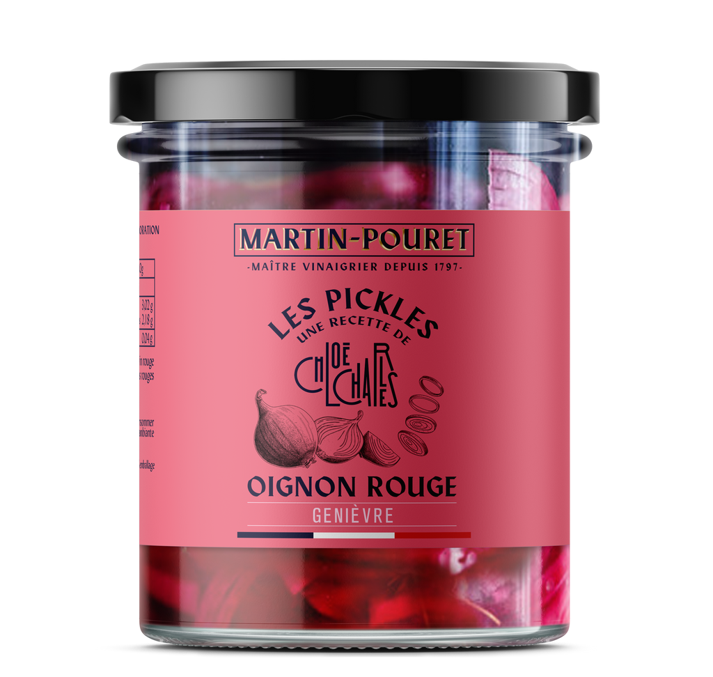 Ceapă roșie murată cu boabe de ienupăr, 80 g, Martin Pouret, Franța