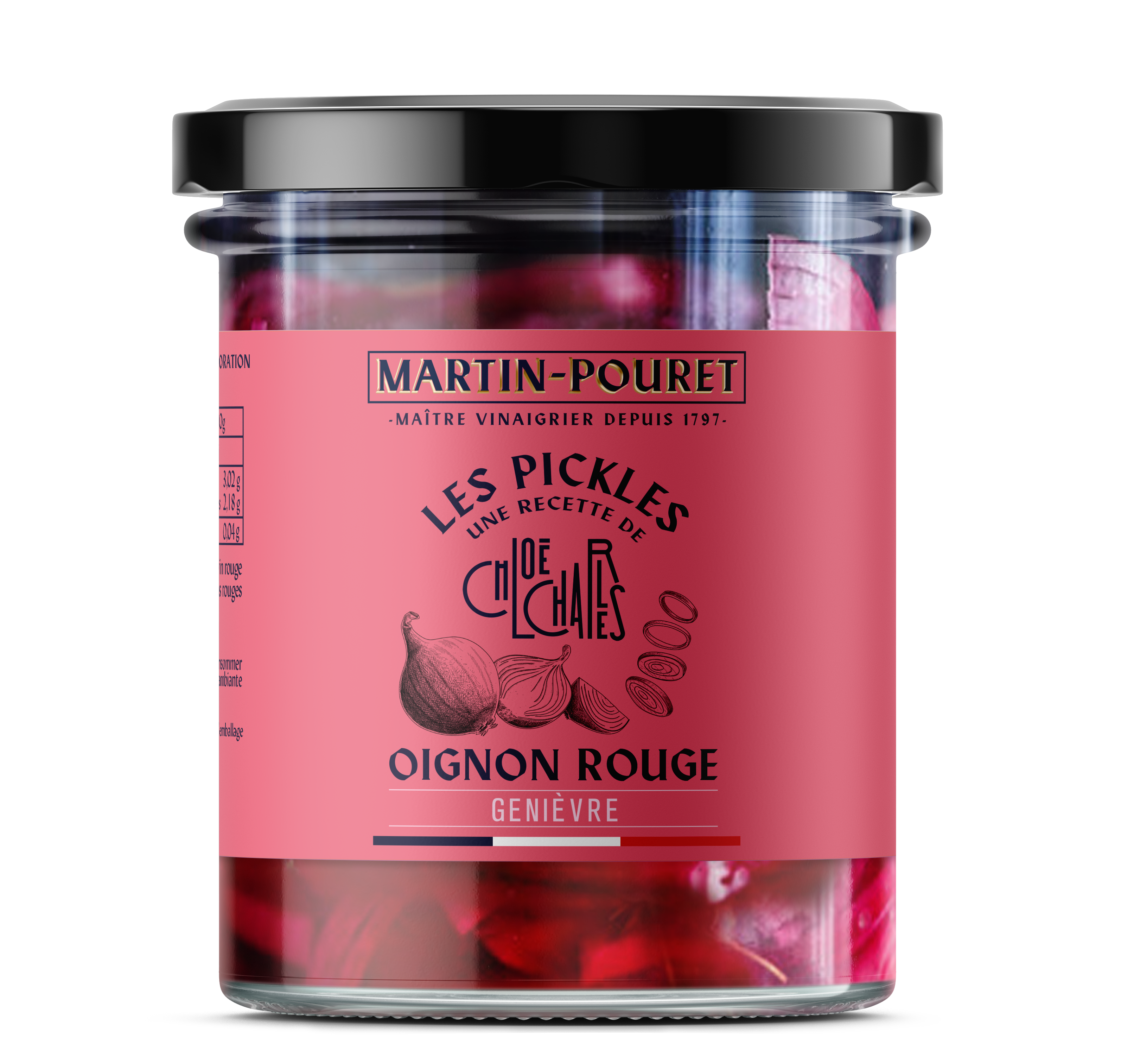 Ceapă roșie murată cu boabe de ienupăr, 80 g, Martin Pouret, Franța