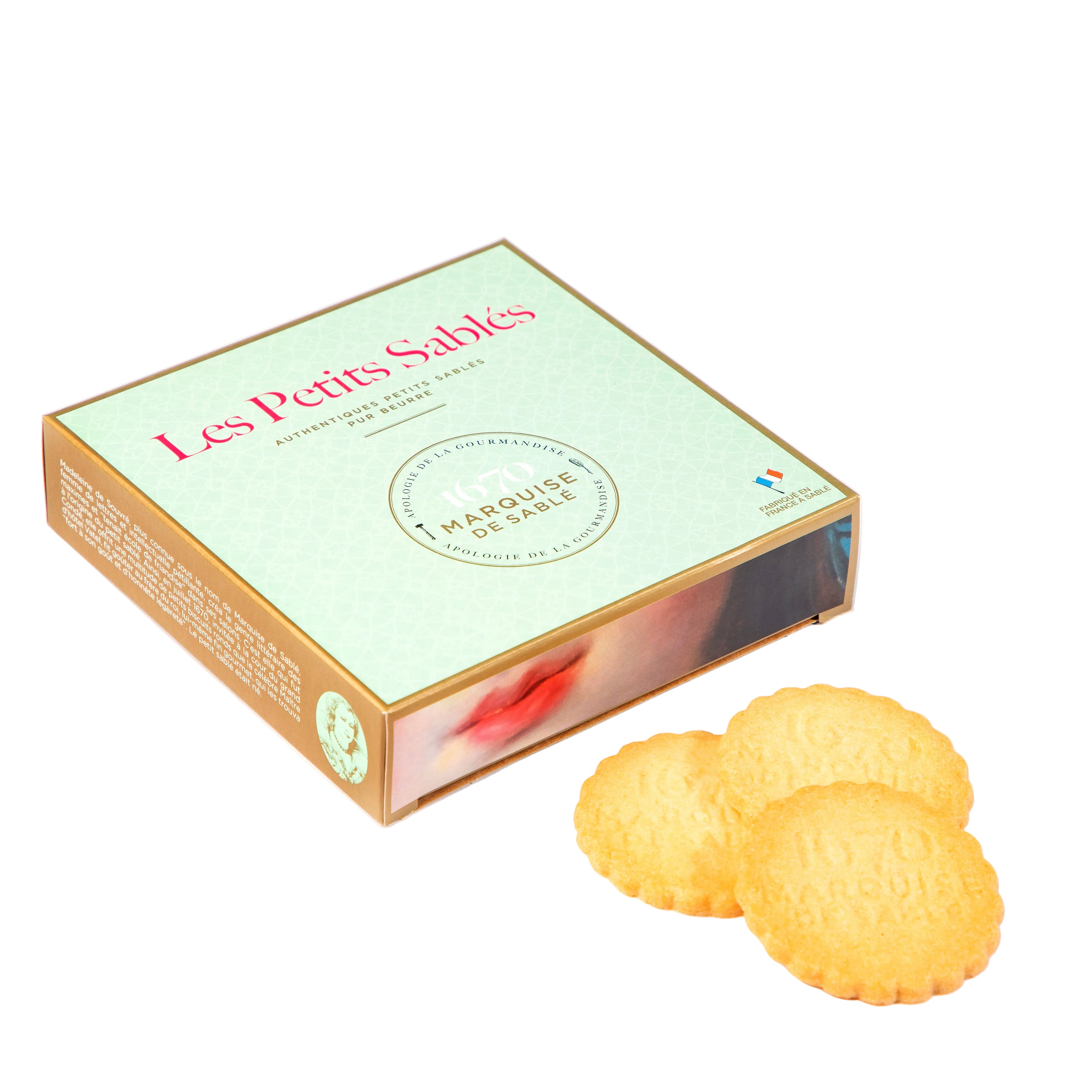 Biscuiți Sablés natur cu unt proaspăt, 100 g, Le Sablésienne, Franța