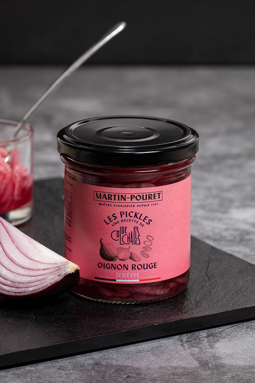 Ceapă roșie murată cu boabe de ienupăr, 80 g, Martin Pouret, Franța