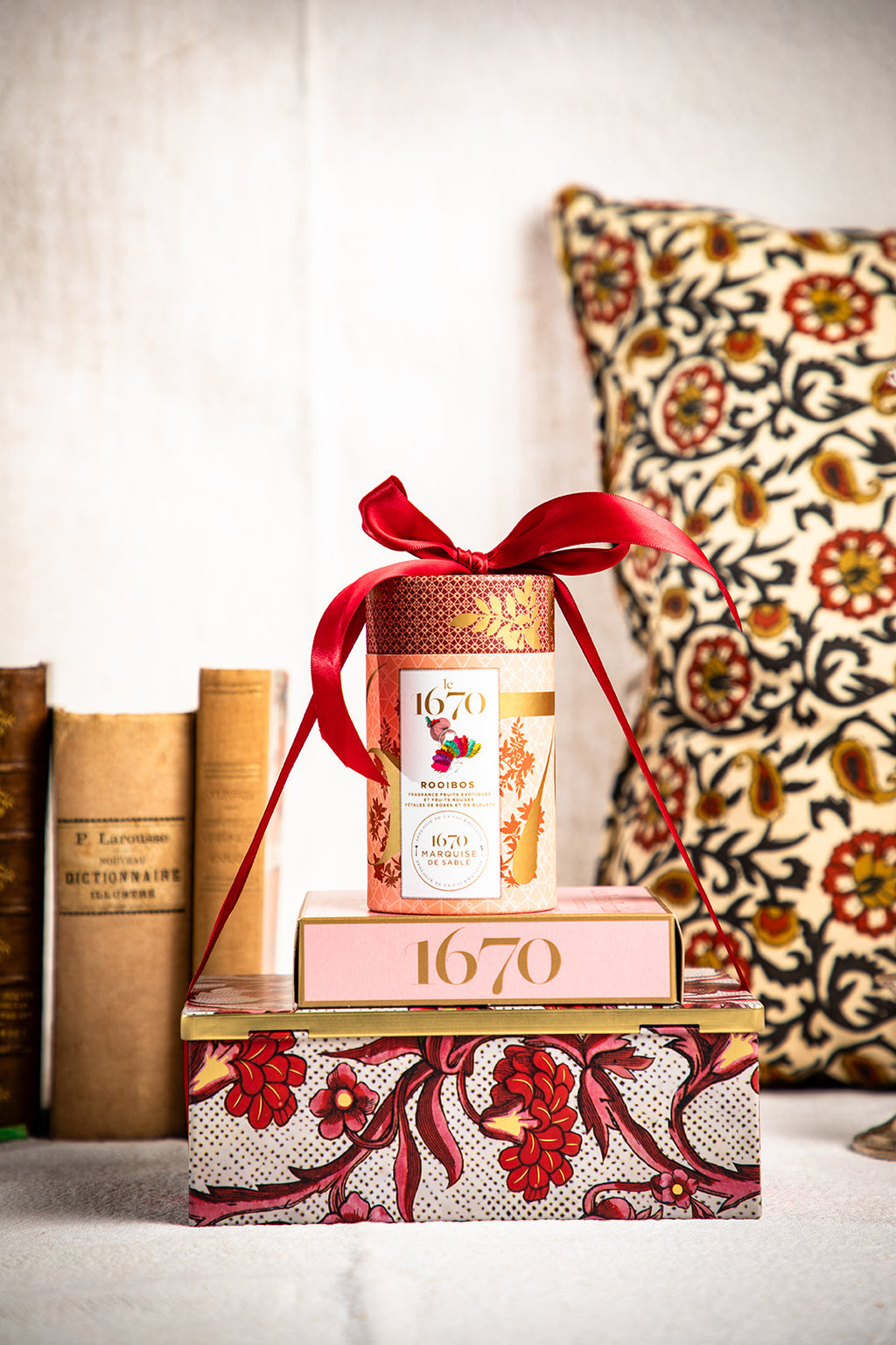 Ceai Rooibos cu fructe exotice și fructe roșii, 50 g, Colectia 1670, Le Sablésienne, Franța