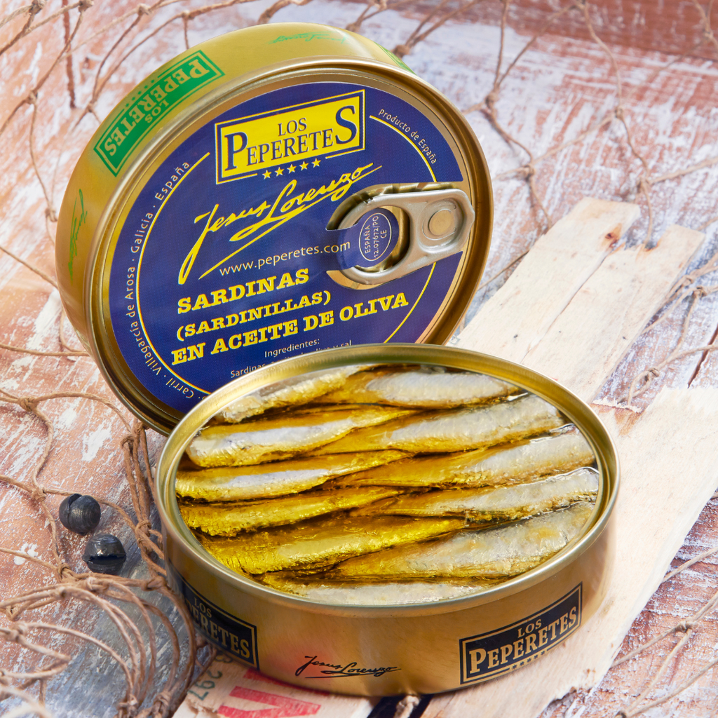 Sardinele în ulei de măsline - 120gr Los Peperetes