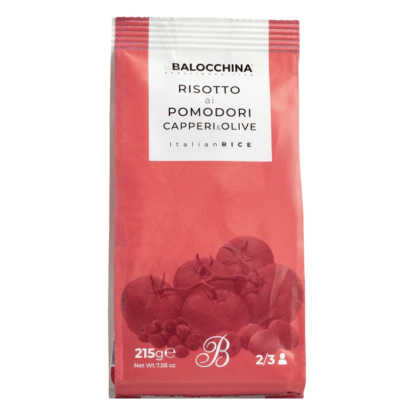 Mix pentru risotto cu roșii, capere și măsline, 215gr La Balocchina