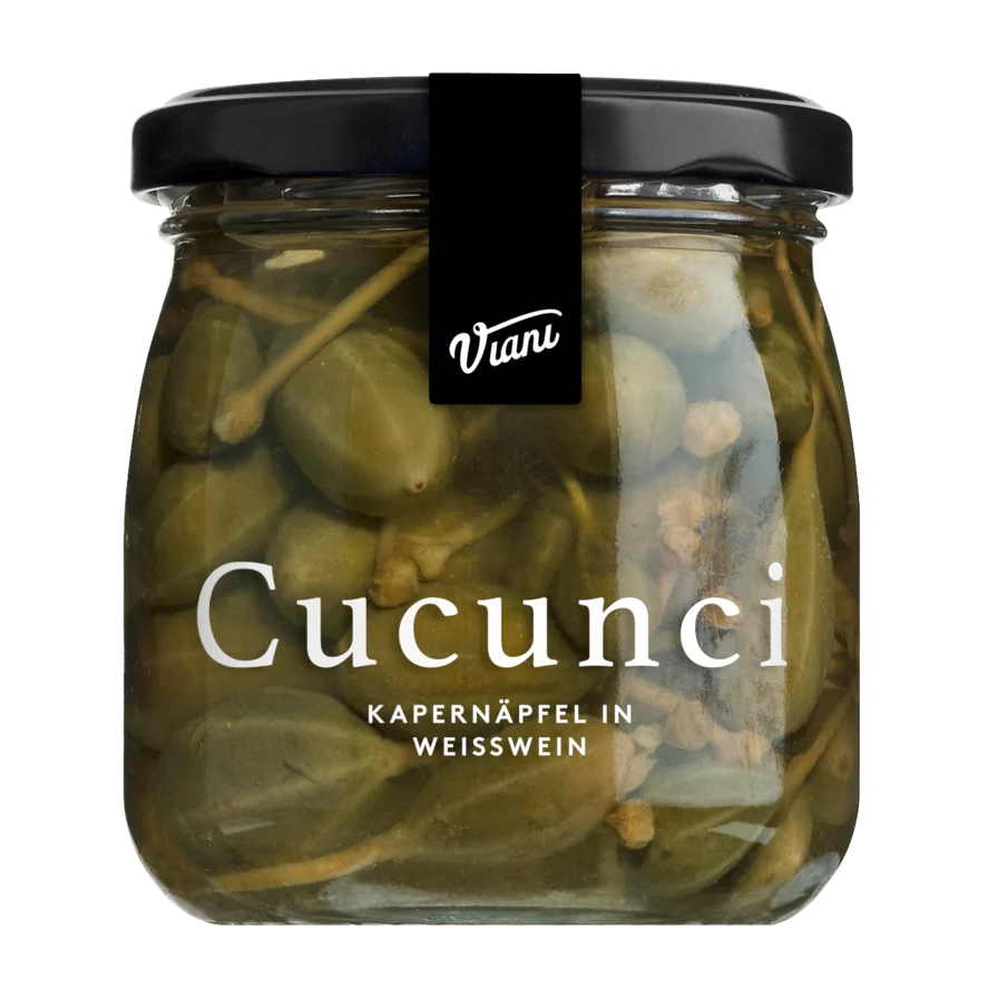 Cucunci - boabe de capere în vin alb - 180gr Viani