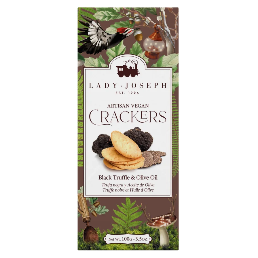 Crackers cu trufe negre și ulei de măsline, vegani - 100gr Lady Joseph