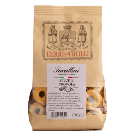 Taralli sărat cu bacon și brânză,230gr Terre dei Trulli