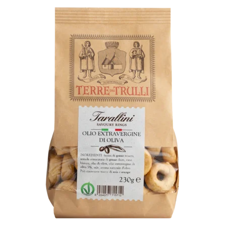 Taralli cu ulei de măsline extravirgin, 230gr Terre dei Trulli