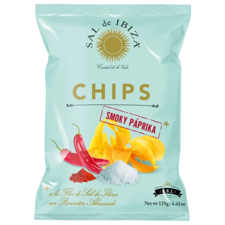 Chips de cartofi cu Smoky Paprika, 45gr Sal de Ibiza