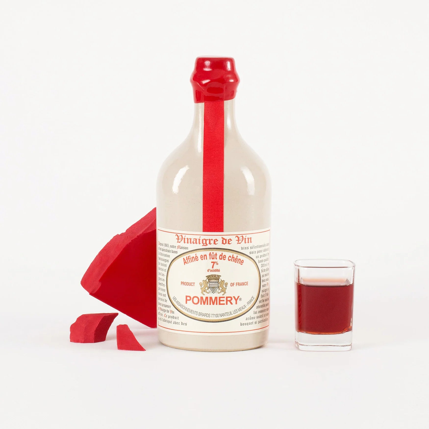 Oțet alcoolic 6% cu sirop aromat de zmeură 500 ml Pommery® -  Moutarde de Meaux® Pommery®