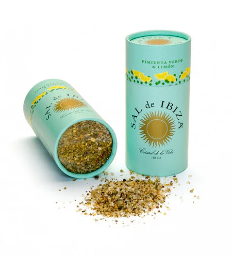 SAL de IBIZA Sare de mare cu piper verde si lamaie, 85g