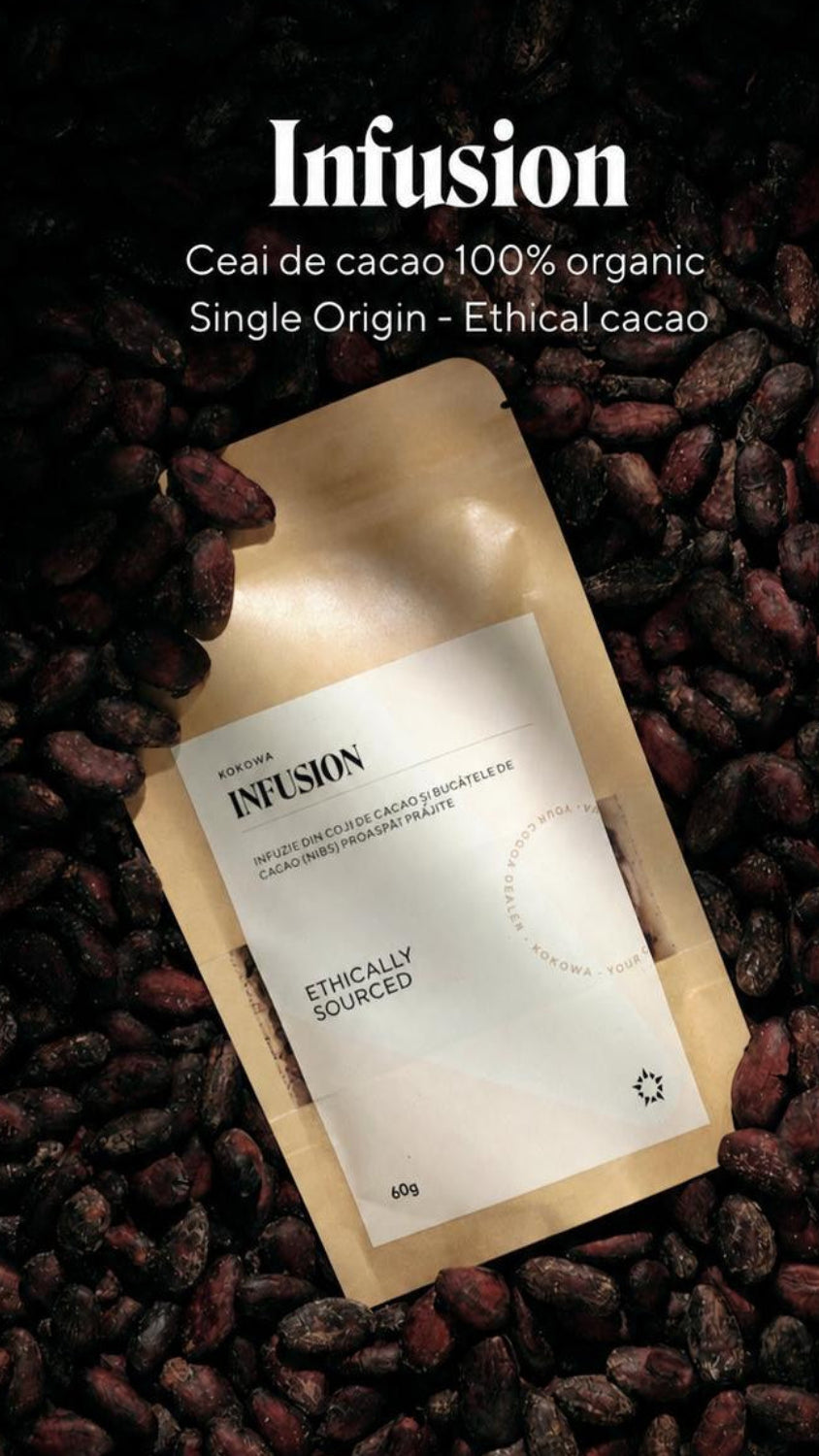 Ciocolata calda de specialitate Single Origin – 70% cacao, 30gr Kokowa
