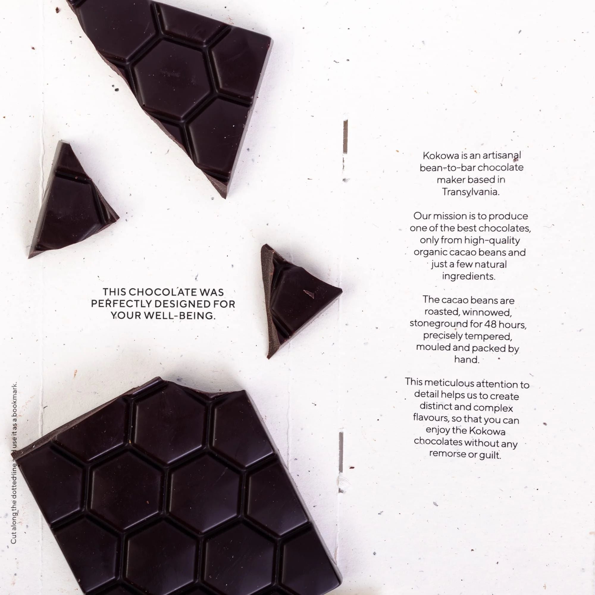Ciocolată neagră, 100% cacao | Bean-to-Bar, 60gr Kokowa
