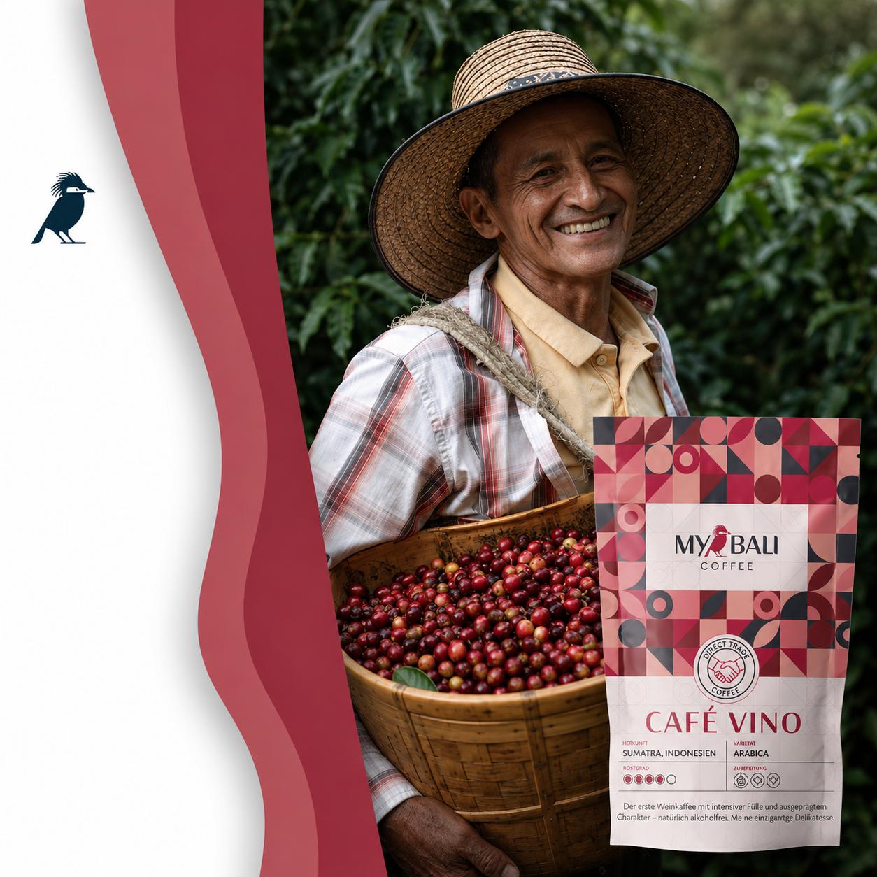 Cafea cu aroma de vin, 250gr MYBALI