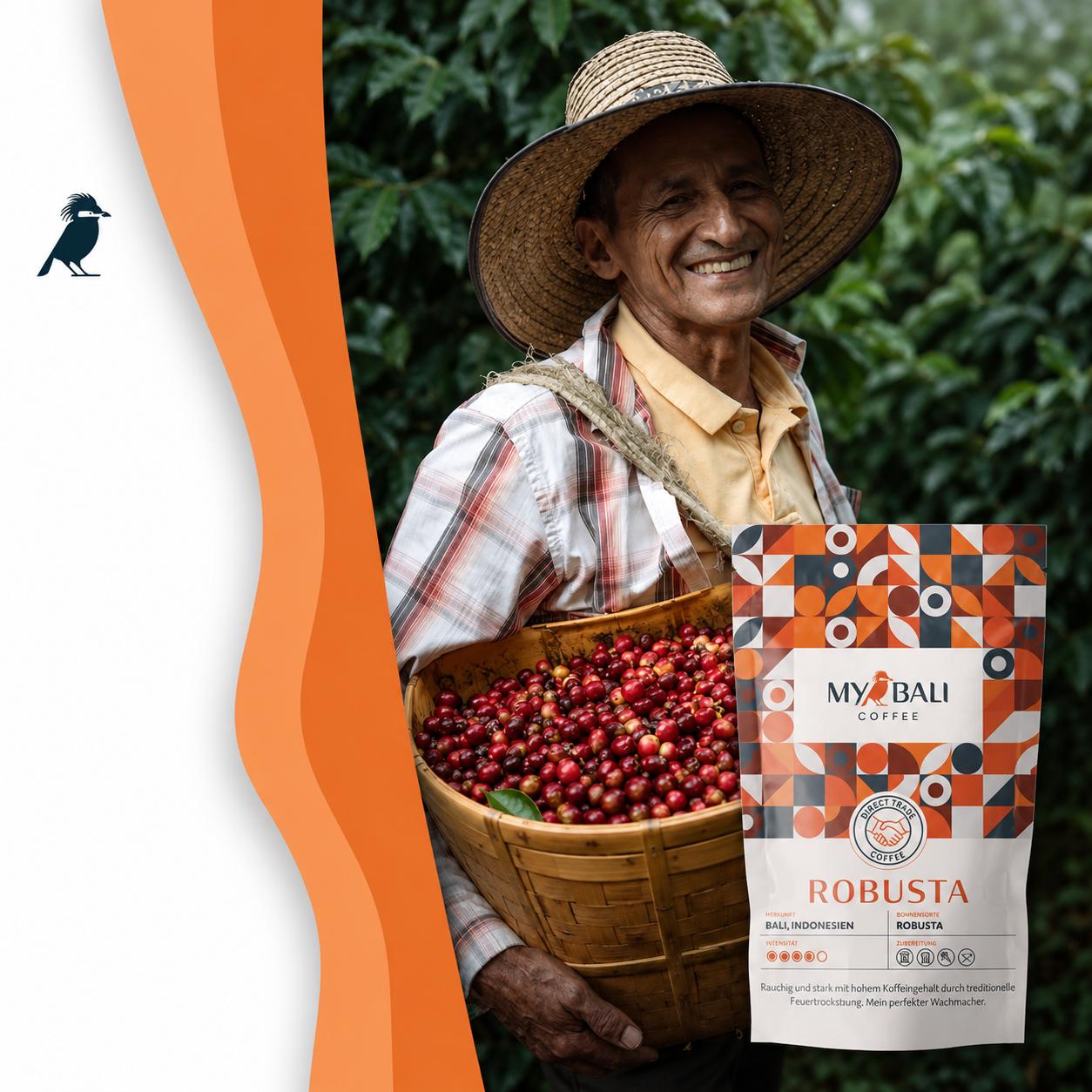 Cafea Robusta aromatică, 250gr MYBALI