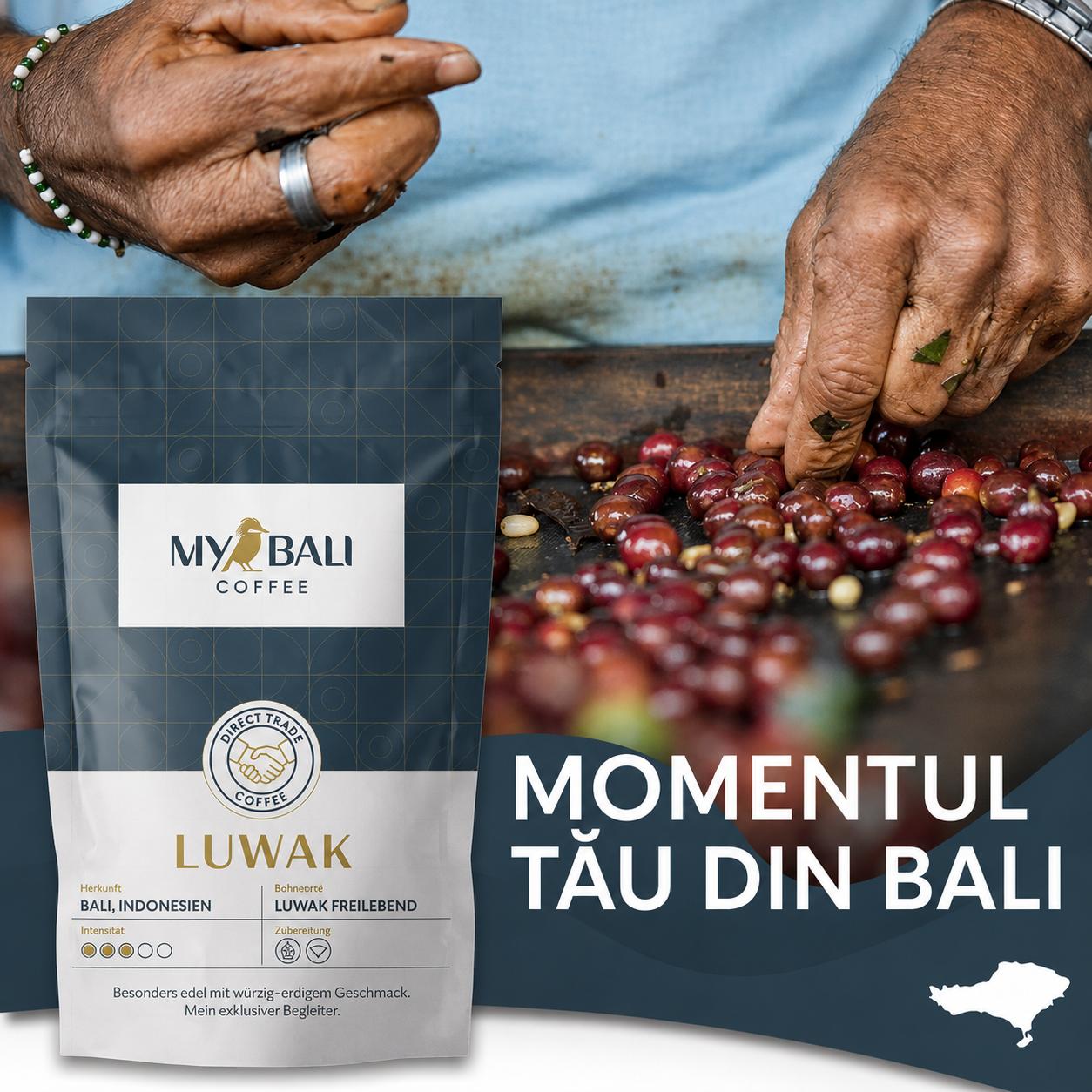Luwak Cafea Premium pentru Cunoscători, 100gr MYBALI