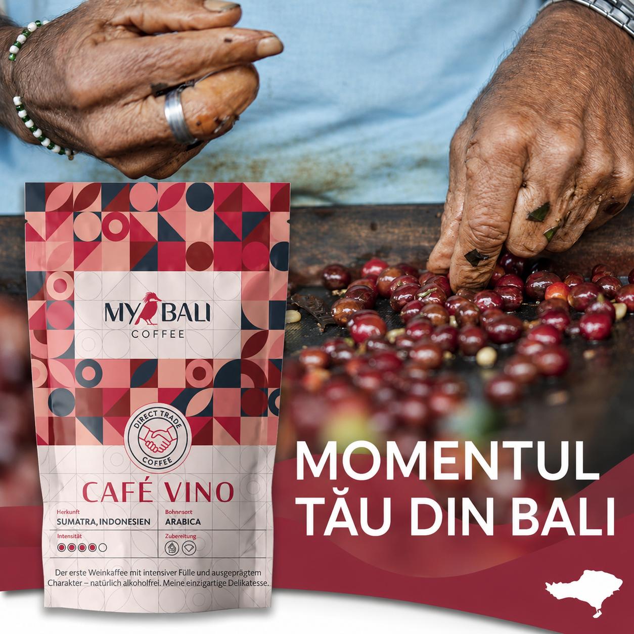 Cafea cu aroma de vin, 250gr MYBALI
