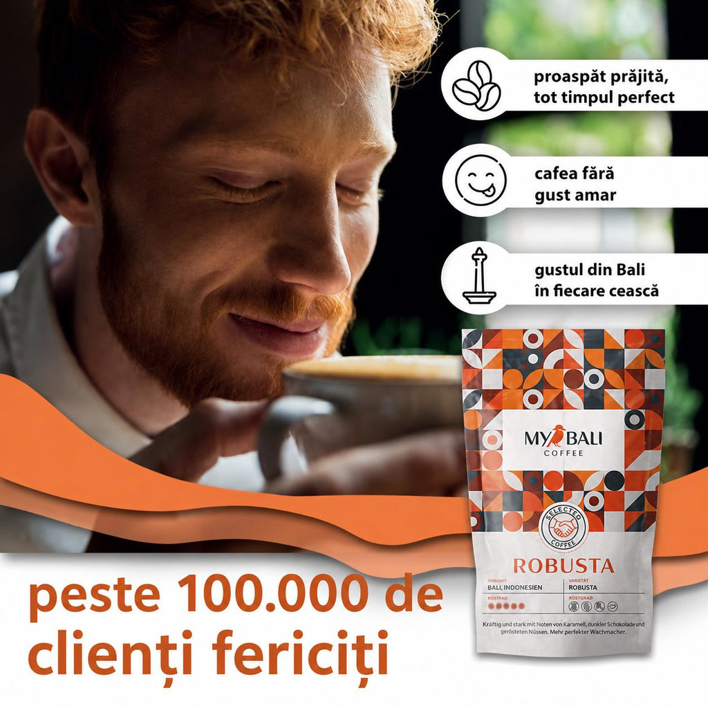 Cafea Robusta aromatică, 250gr MYBALI