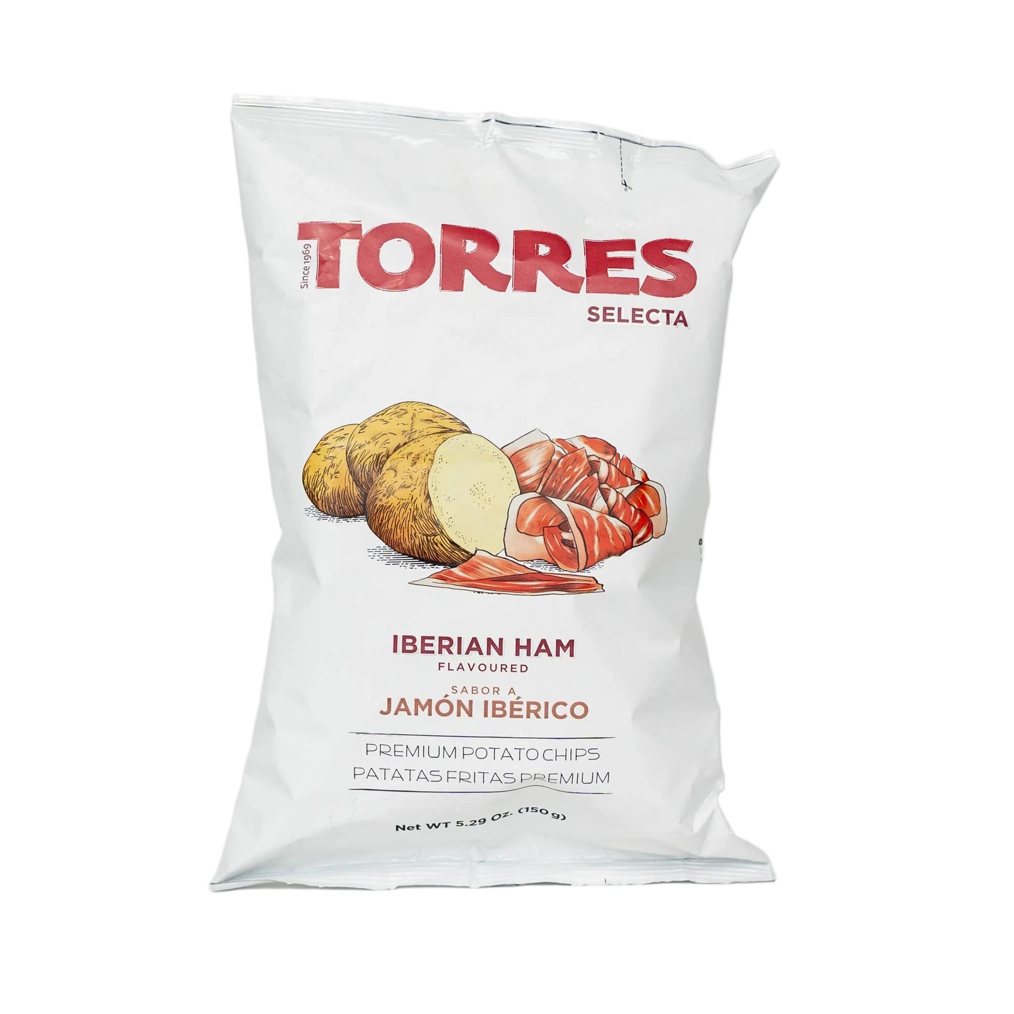 Chipsuri cu aromă de șuncă Iberică, 150gr Torres