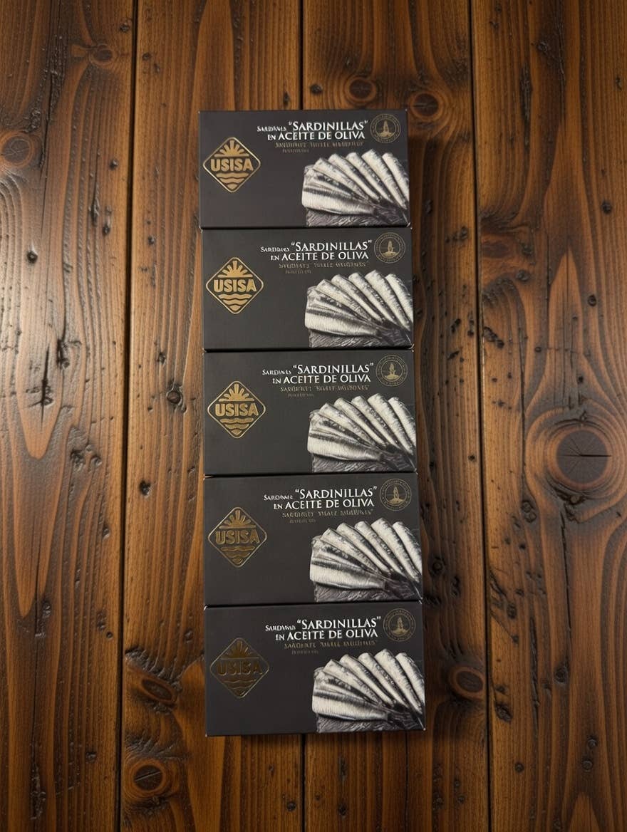 Sardine mici de coastă în ulei de măsline, 80gr USISA