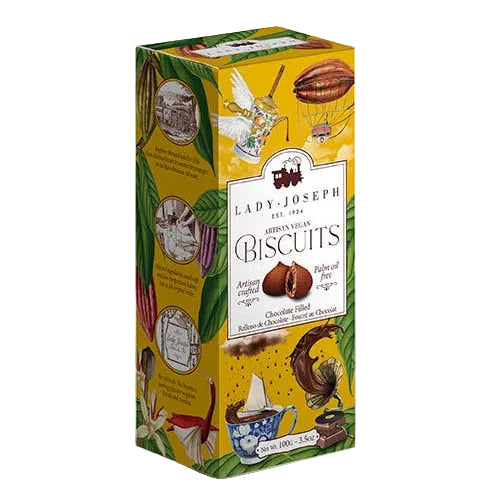 Fursecuri vegane umplute cu ciocolată (biscuiți tip gustare), 100gr Lady Joseph