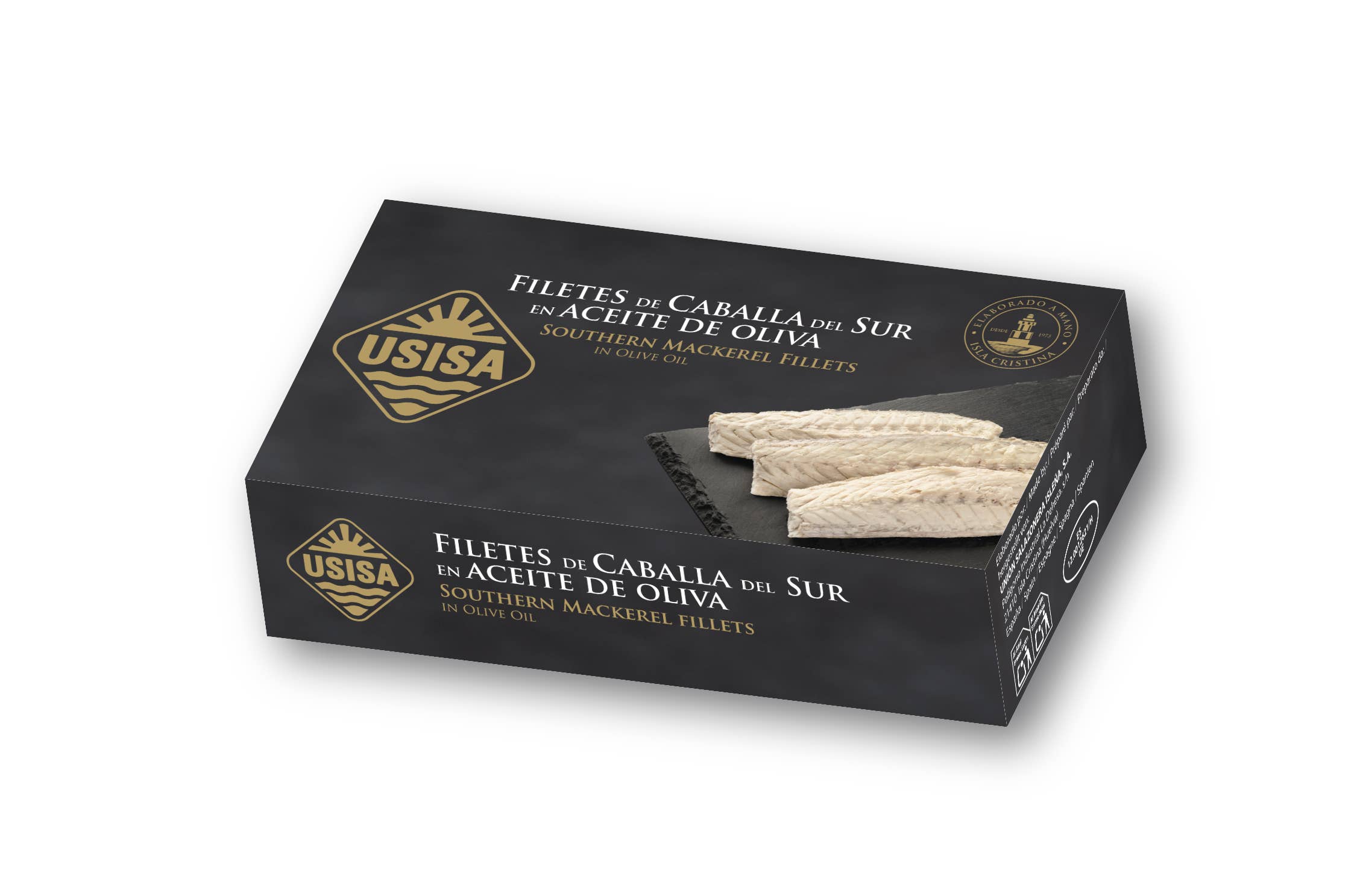 Fileuri de macrou sudic în ulei de măsline, 80gr USISA