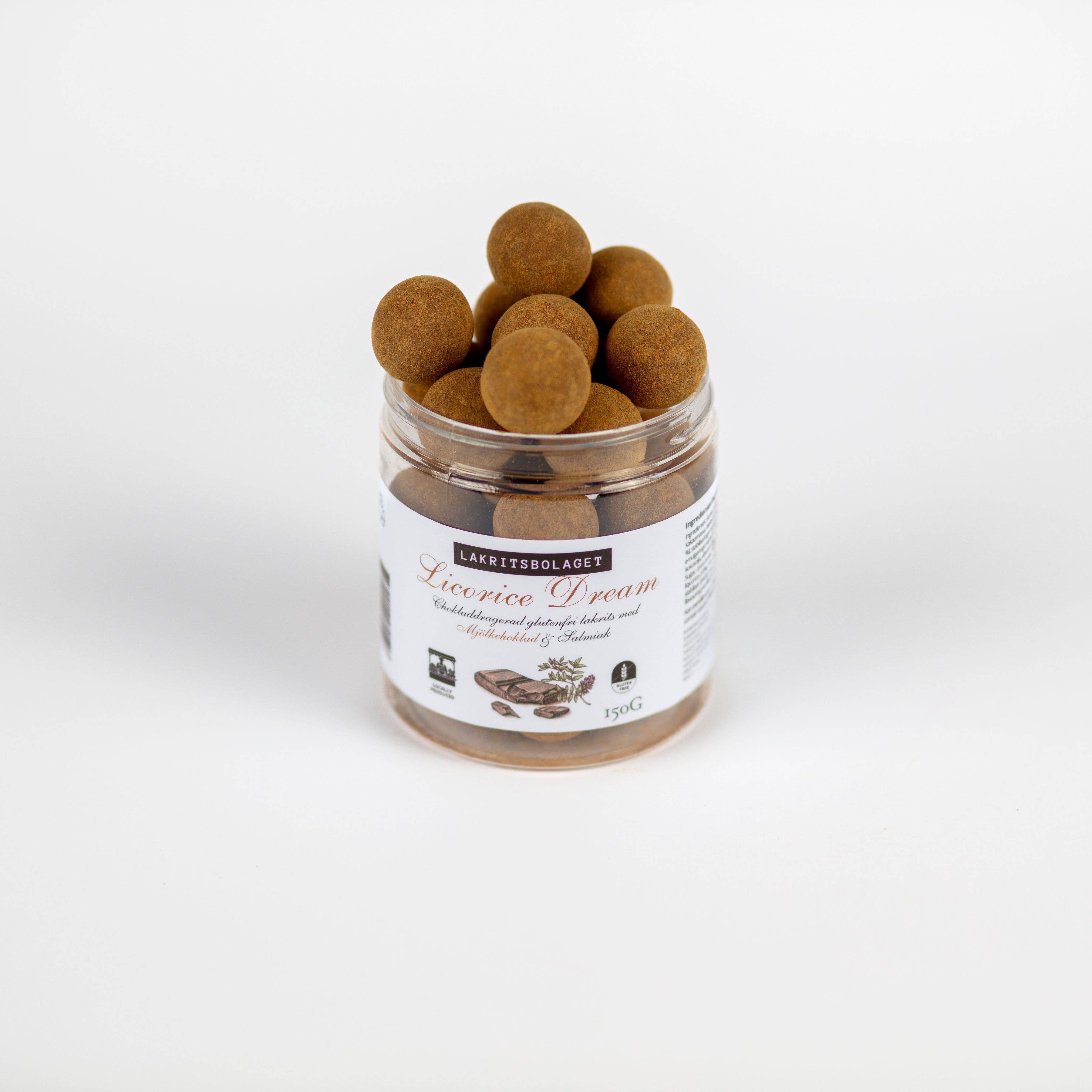 VISUL CU LEMN DULCE | Lemn dulce și ciocolată cu lapte fără gluten, 150gr Lakritsbolaget