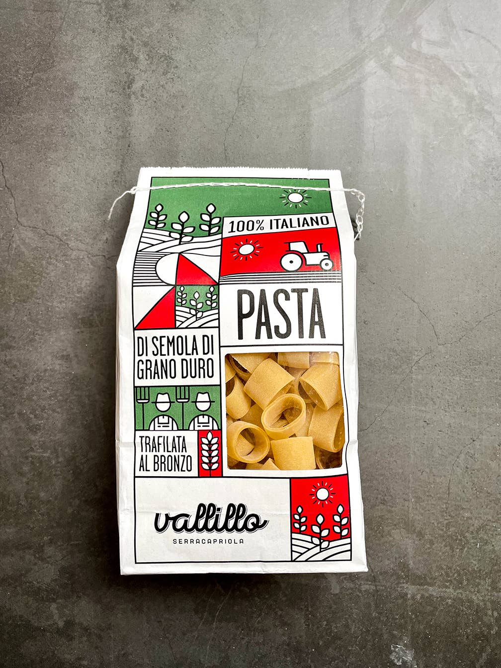 Calamarata - paste artizanale 100% italiene, 500gr Vallillo