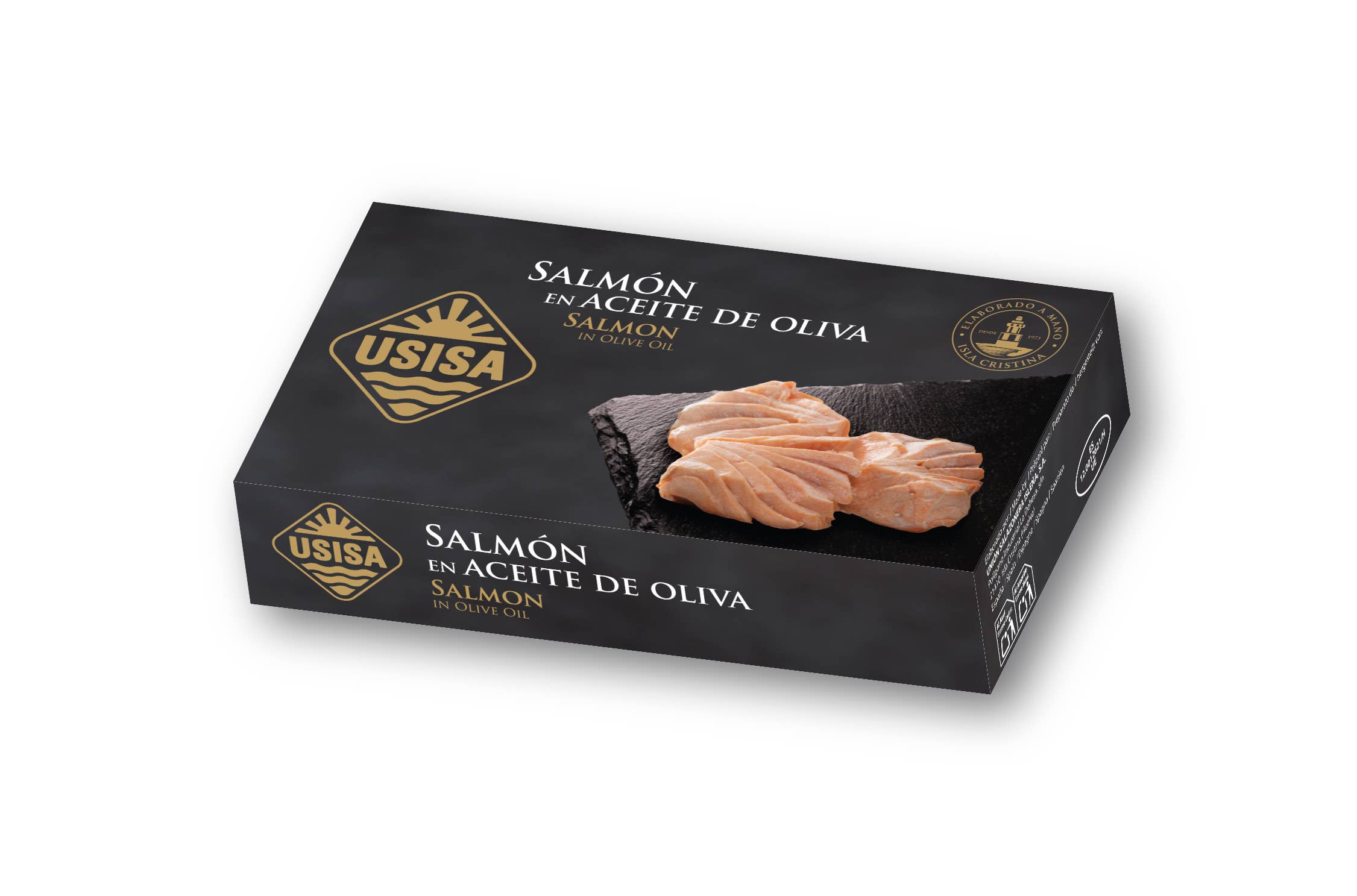 Somon în ulei de măsline, 60gr USISA