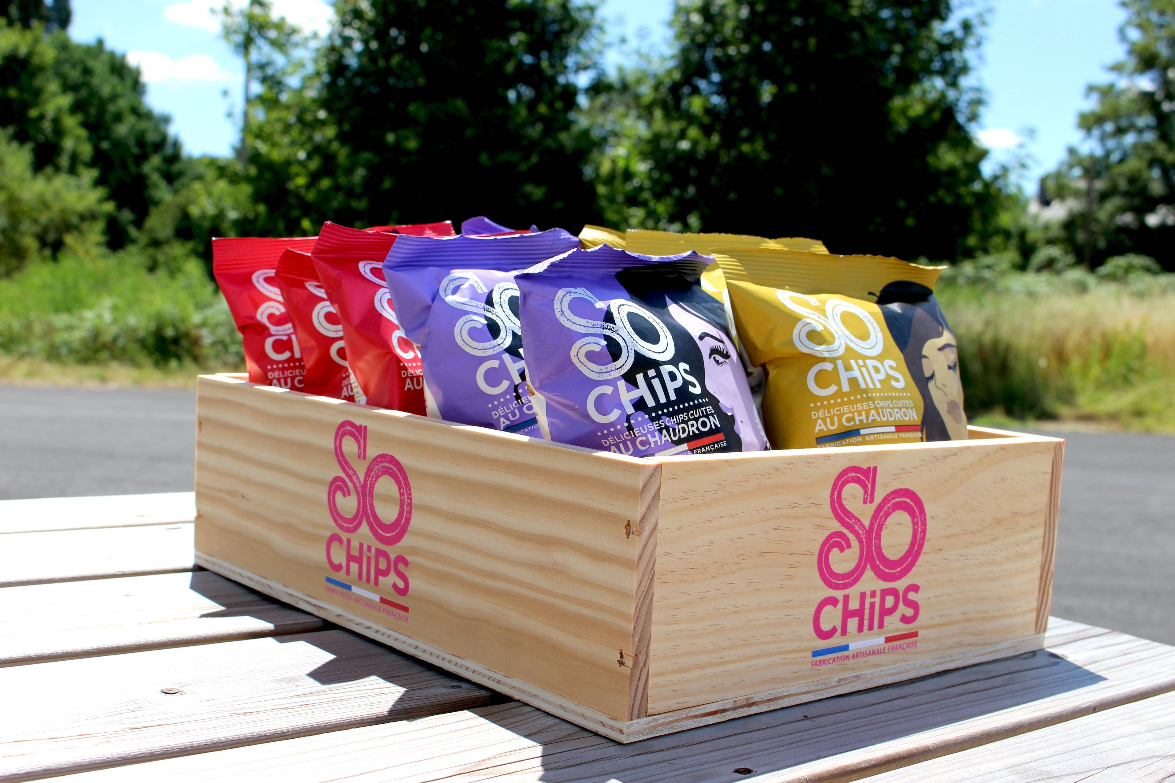 Mix de chipsuri pentru gustări, 5 arome, 40gr So Chips
