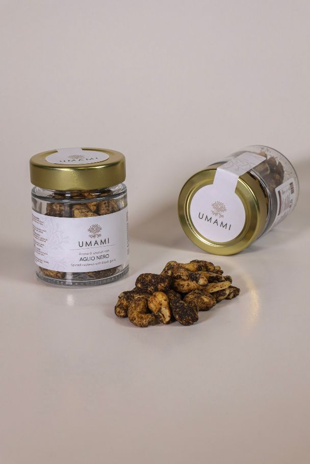 Nuci caju picante cu usturoi negru, 70gr Umami Gourmet