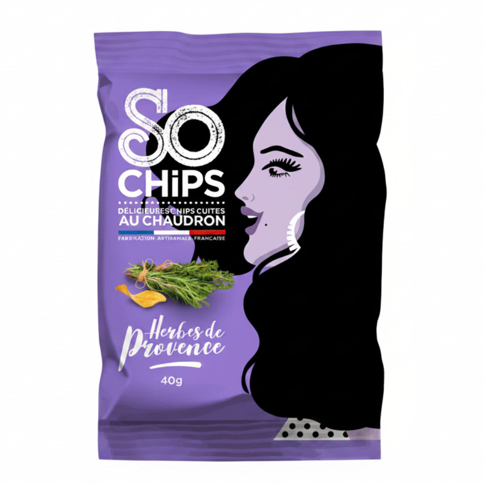 Chipsuri cu ierburi de Provence, 40gr Chipsuri SO