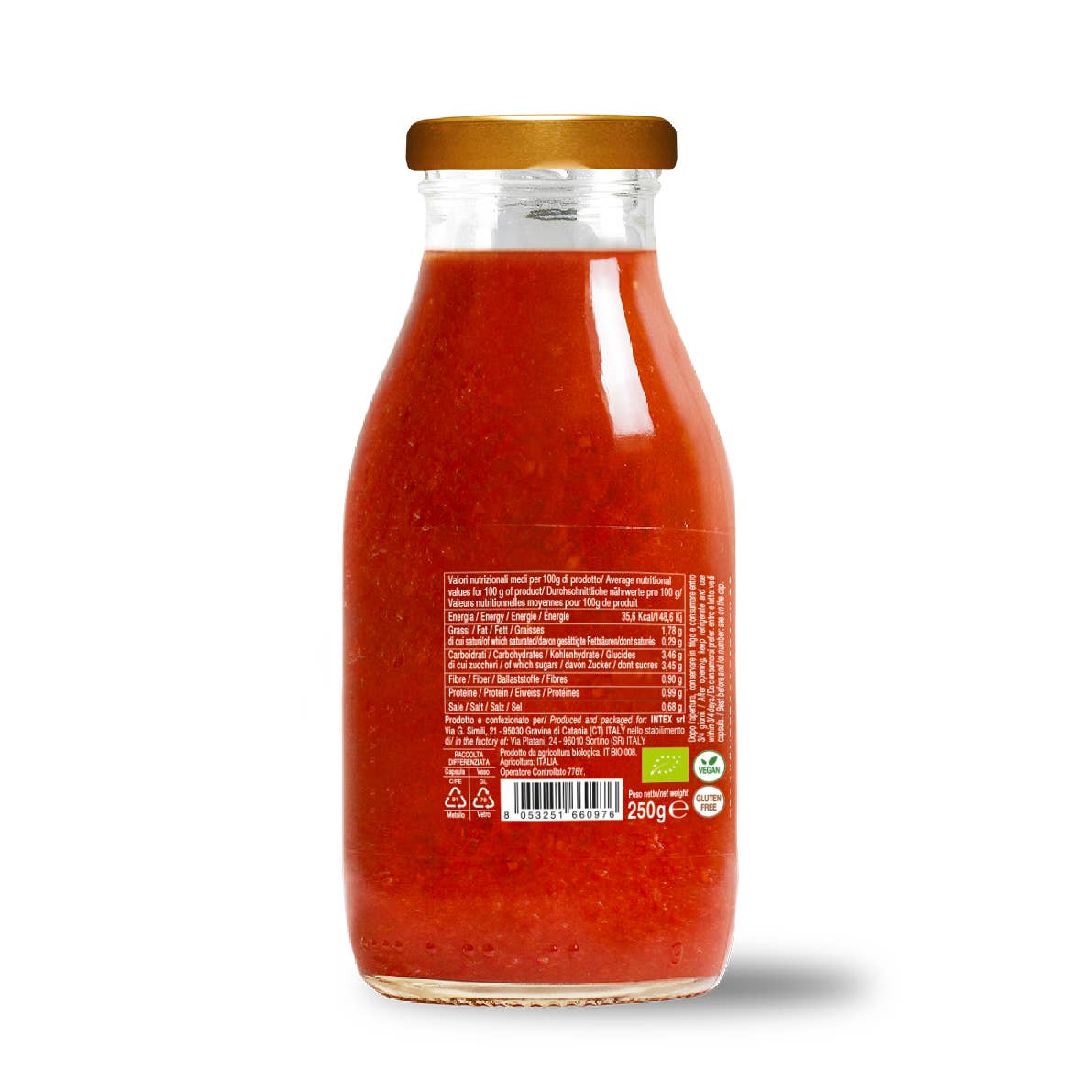 Organic Arrabbiata ready-made cherry tomato sauce, 250gr Convivia
