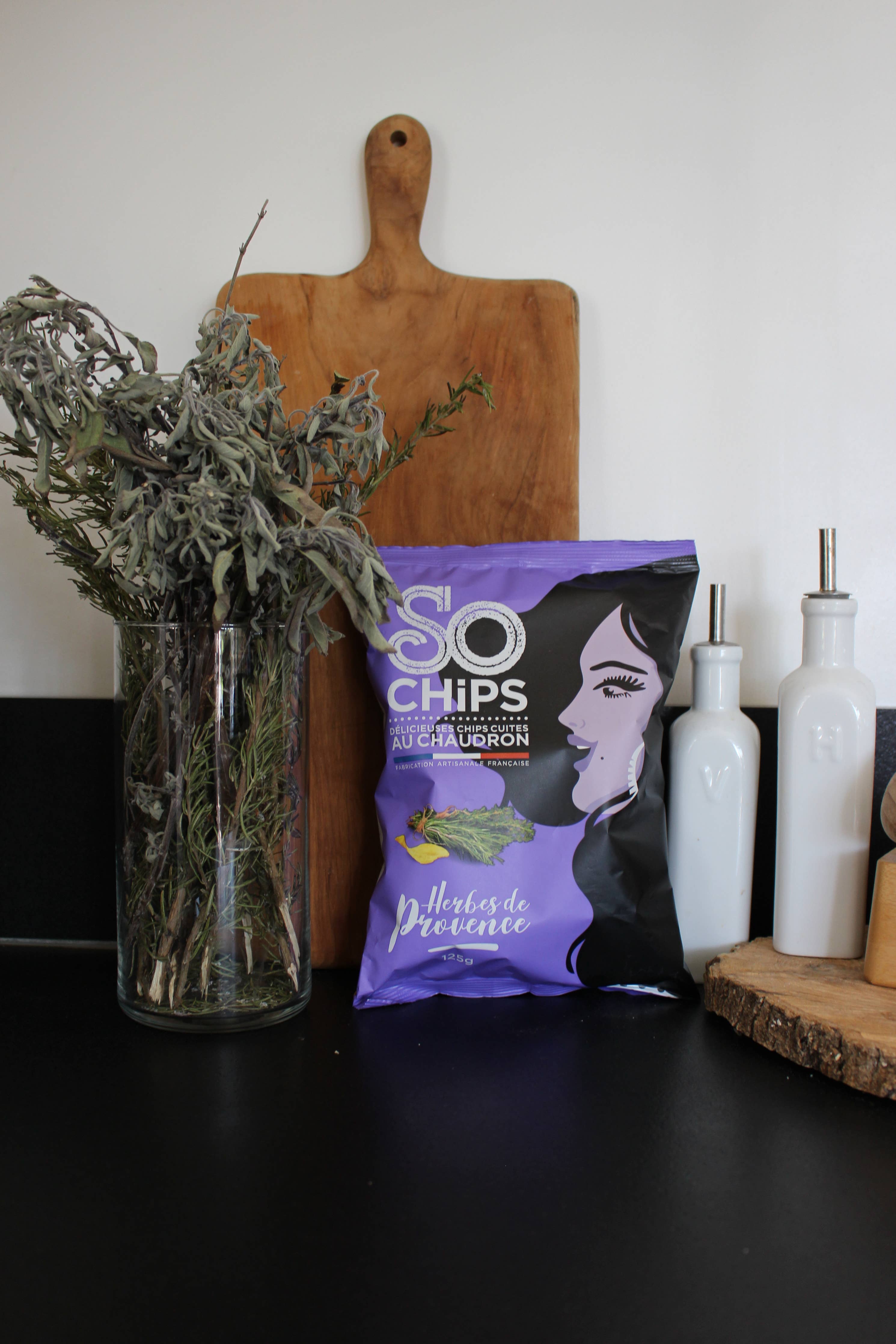 Chipsuri cu ierburi de Provence, 125gr So Chips
