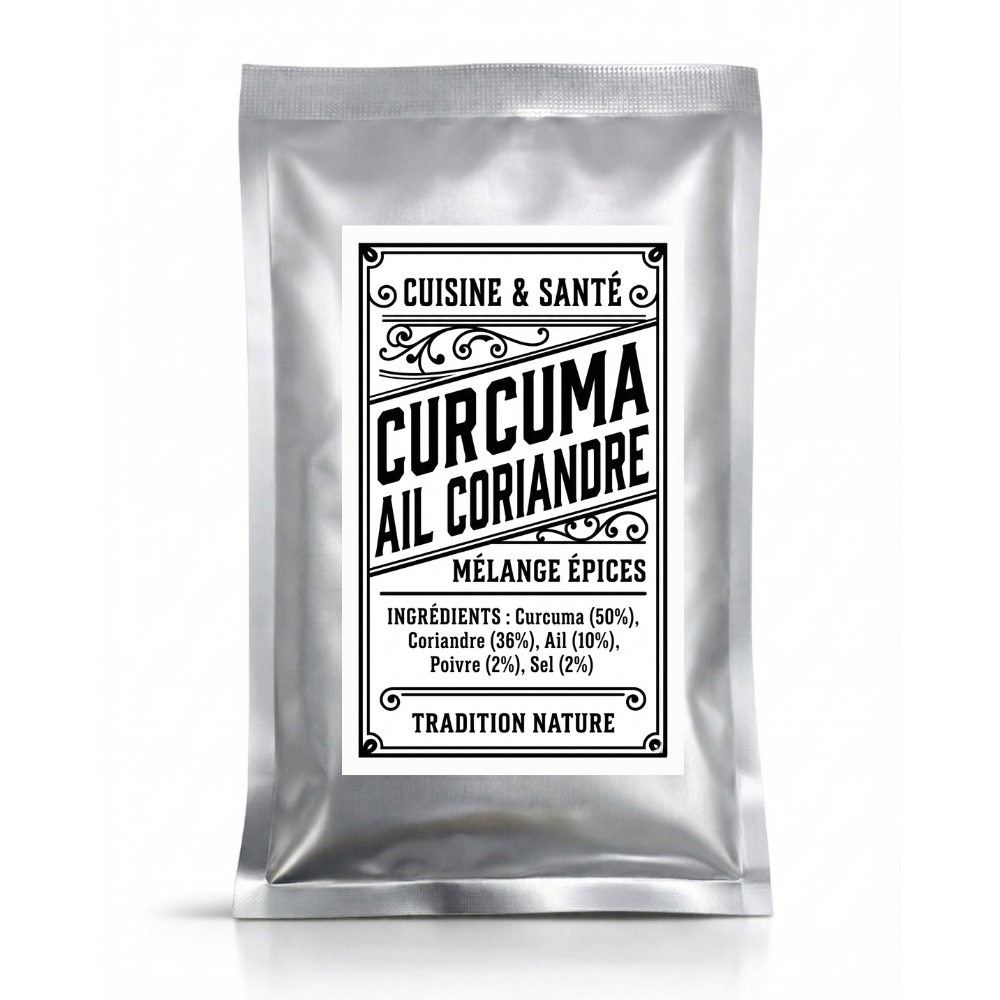 Turmeric, coriandru, usturoi, 35gr Tradition Nature