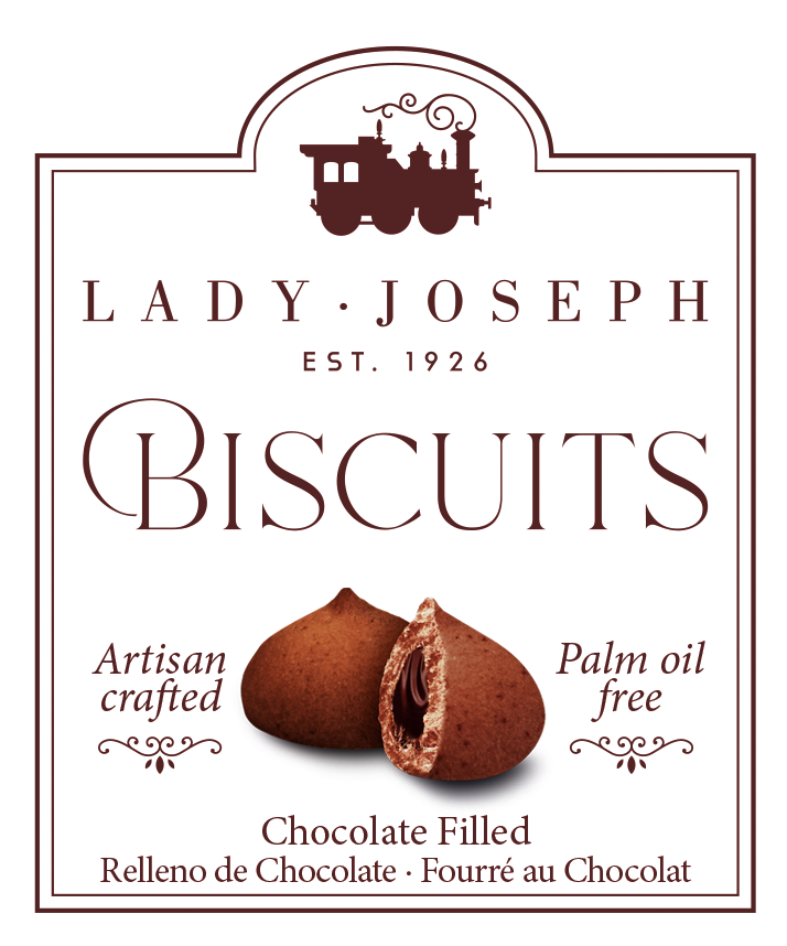 Fursecuri vegane umplute cu ciocolată (biscuiți tip gustare), 100gr Lady Joseph