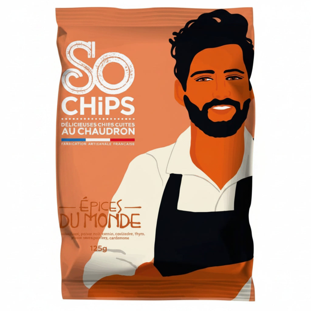 Chipsuri de condimente din întreaga lume, 125gr So Chips