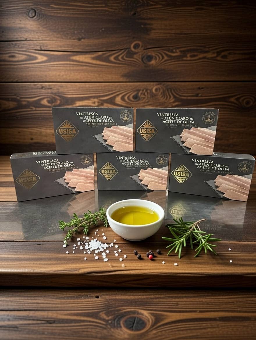 Fileuri de burtă de ton galben, 80gr USISA