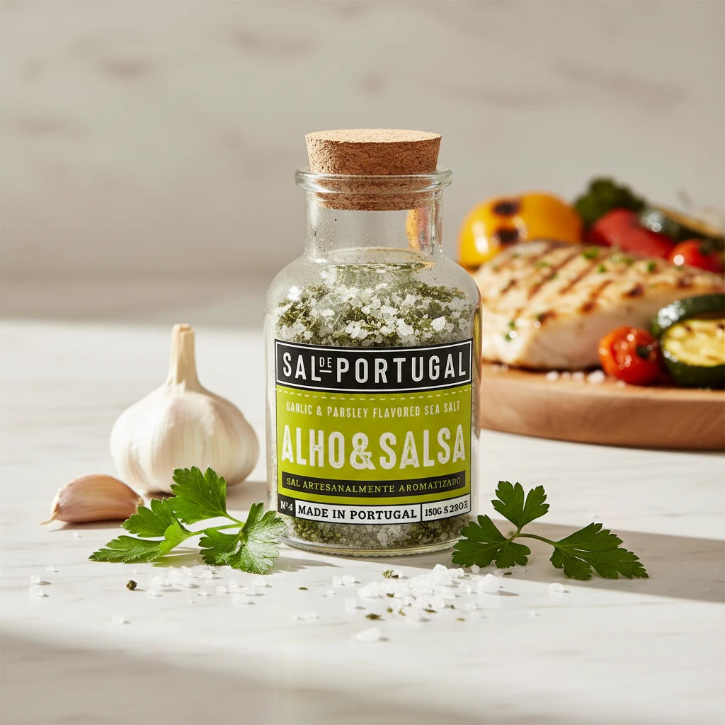 Sare aromată cu usturoi și pătrunjel, 150gr Sal de Portugal