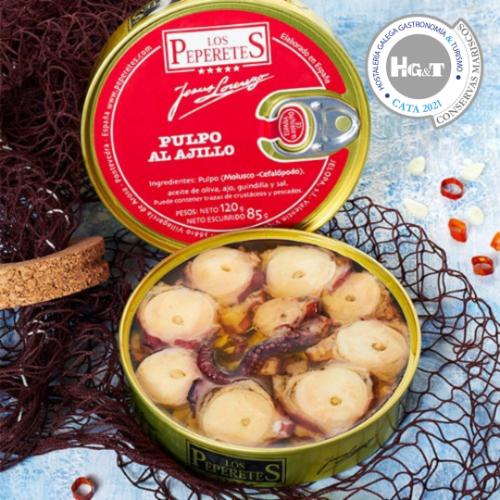 Caracatiță în stil galician  cu usturoi -120gr Los Peperetes