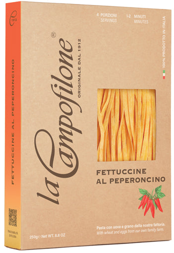 Paste Fettuccine cu ardei iute, 250 gr - La Campofilone