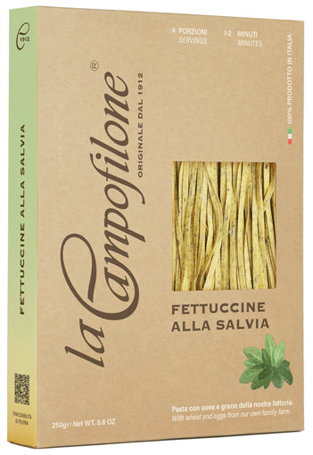 Paste Fettuccine cu salvie, 250 gr - La Campofilone