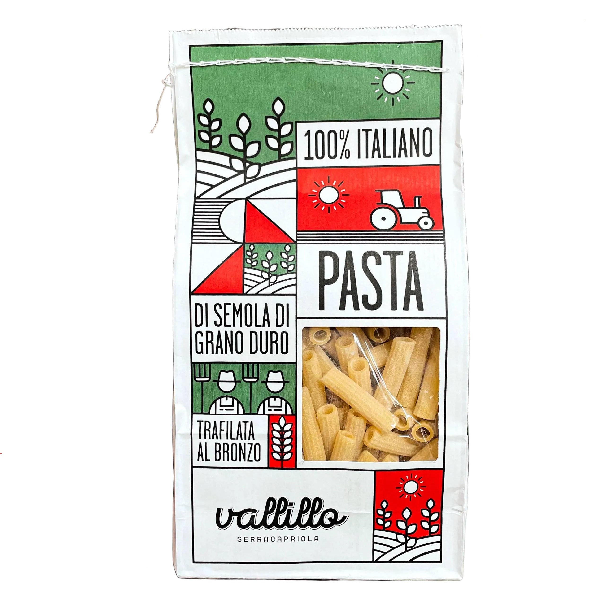 Maccherone Rigato - Paste artizanale italiene 100%, 500gr Vallillo