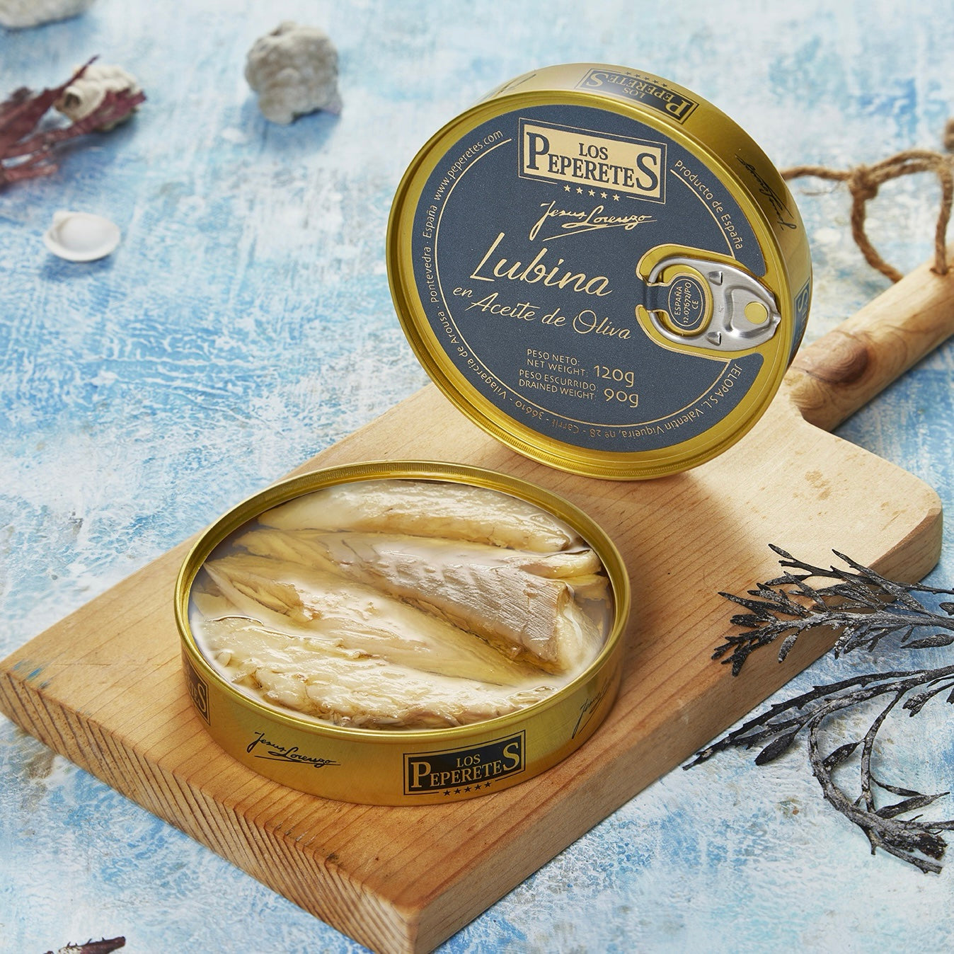 Biban de mare în ulei de măsline -120gr Los Peperetes