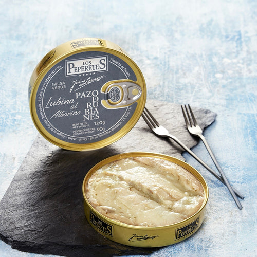 Bibanul de mare cu sos de vin Albariño - 120gr Los Peperetes