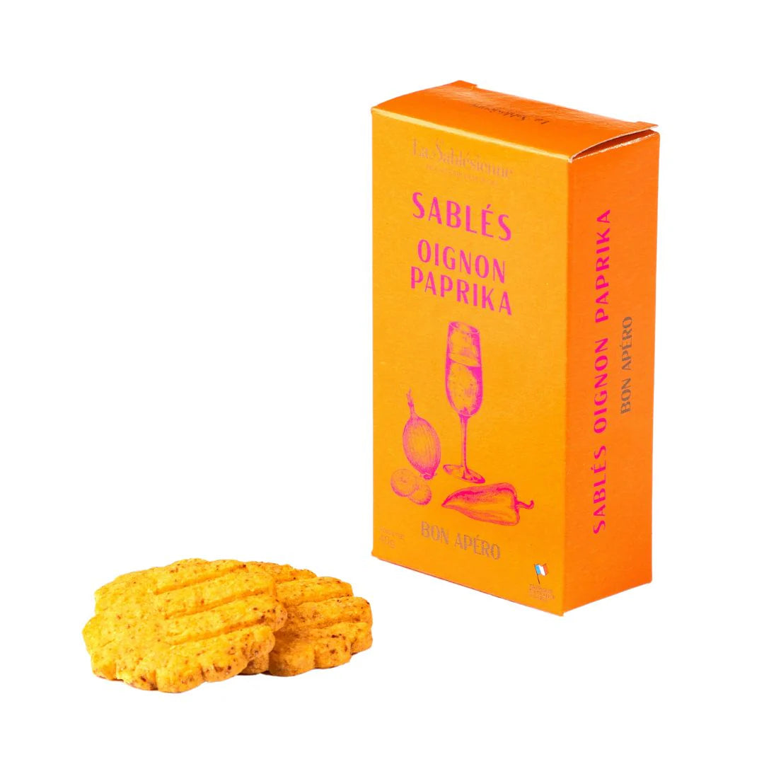 Biscuiți Sablés sărați cu parmezan AOP și piper negru, 40 g, Le Sablésienne, Franța