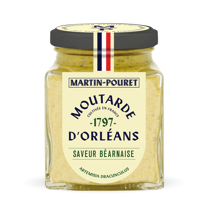 Muștar aromă Béarnaise, 95 g, Martin Pouret, Franța