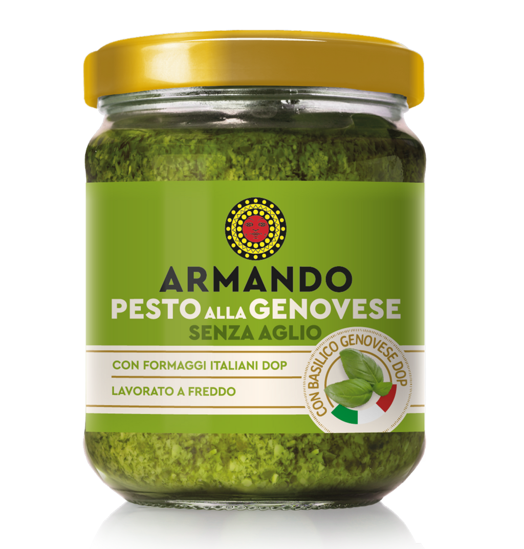 Pesto alla genovese cu busuioc Genovese D.O.P., 180 gr - Armando